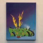REBOK&DIMEBAG "Green Dragon" PAINTING