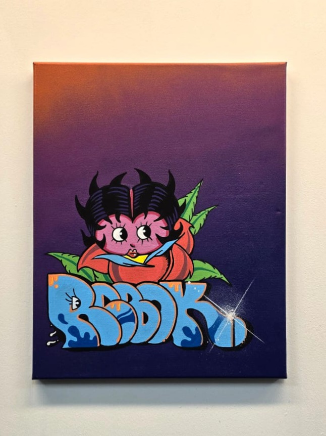 IMG-20241113-WA0032 REBOK&DIMEBAG "Blue Piece Character" PAINTING - Image 1