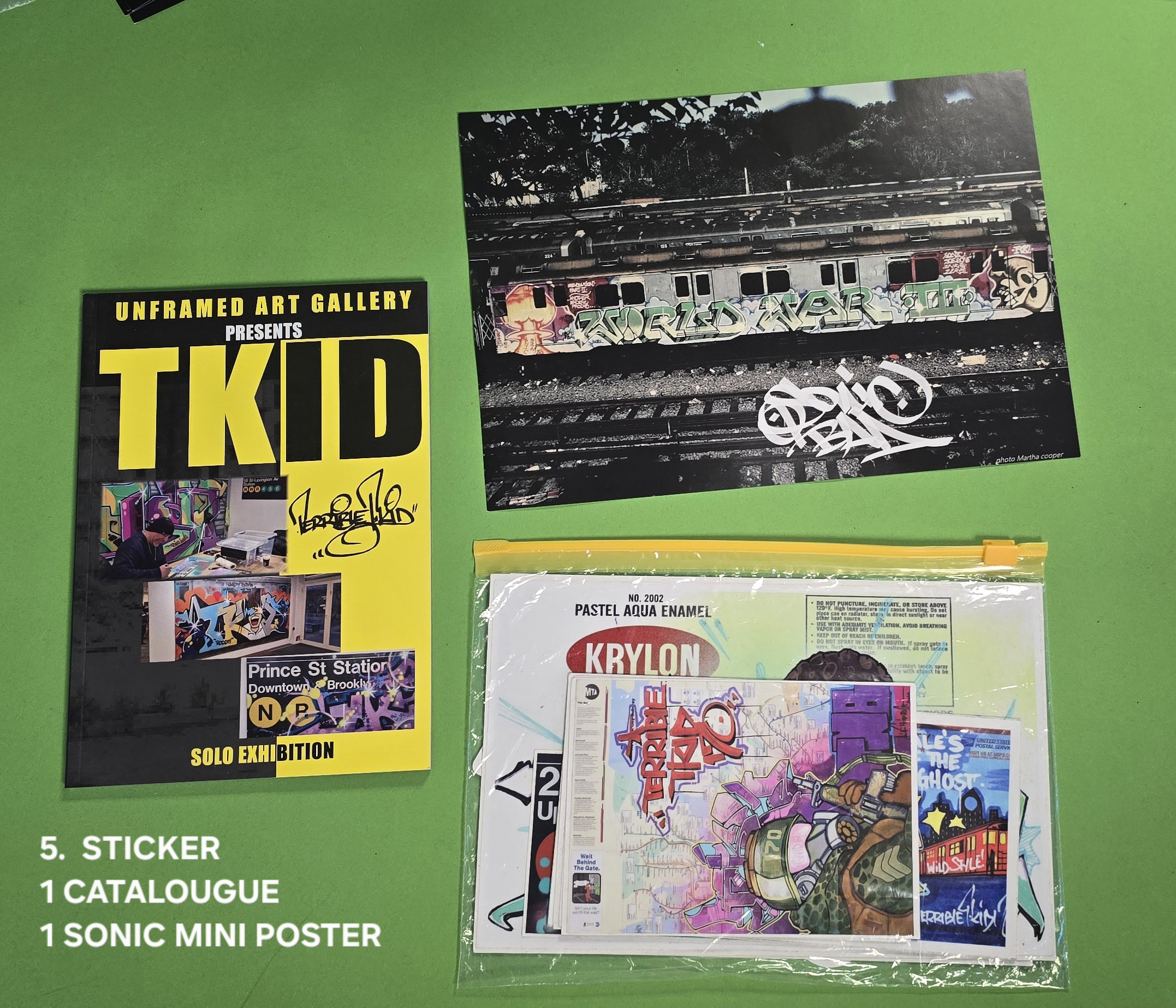 20250318_080929 T-Kid170 "5 Stickers × Catalogue × Sonic Mini Poster - Image 1